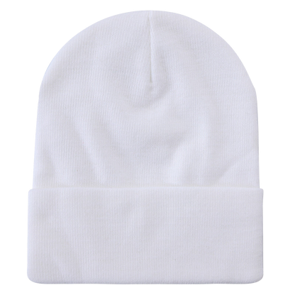 Unbranded Long Knit Beanie, Blank Knit Cap