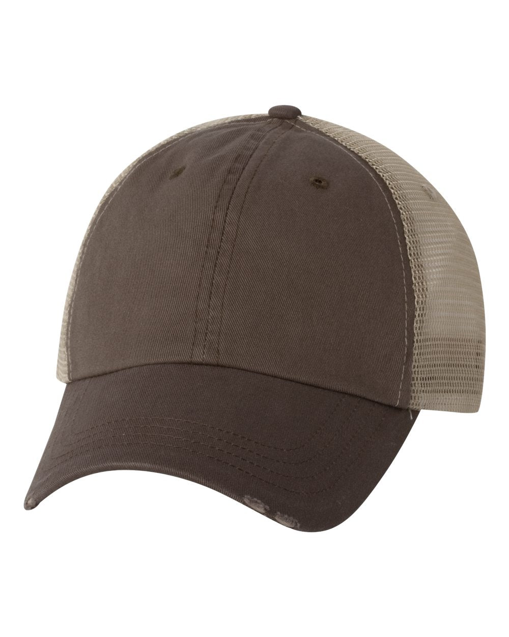 Mega Cap 6887 Frayed-Bill Twill Cap