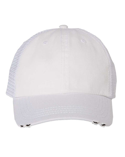 Mega Cap 6887 Frayed-Bill Twill Cap