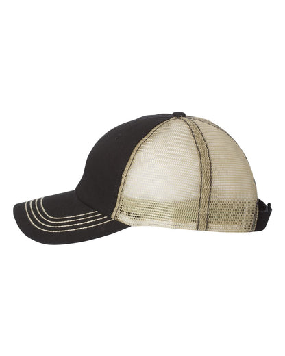 Mega Cap 6894 Washed Twill Trucker Cap