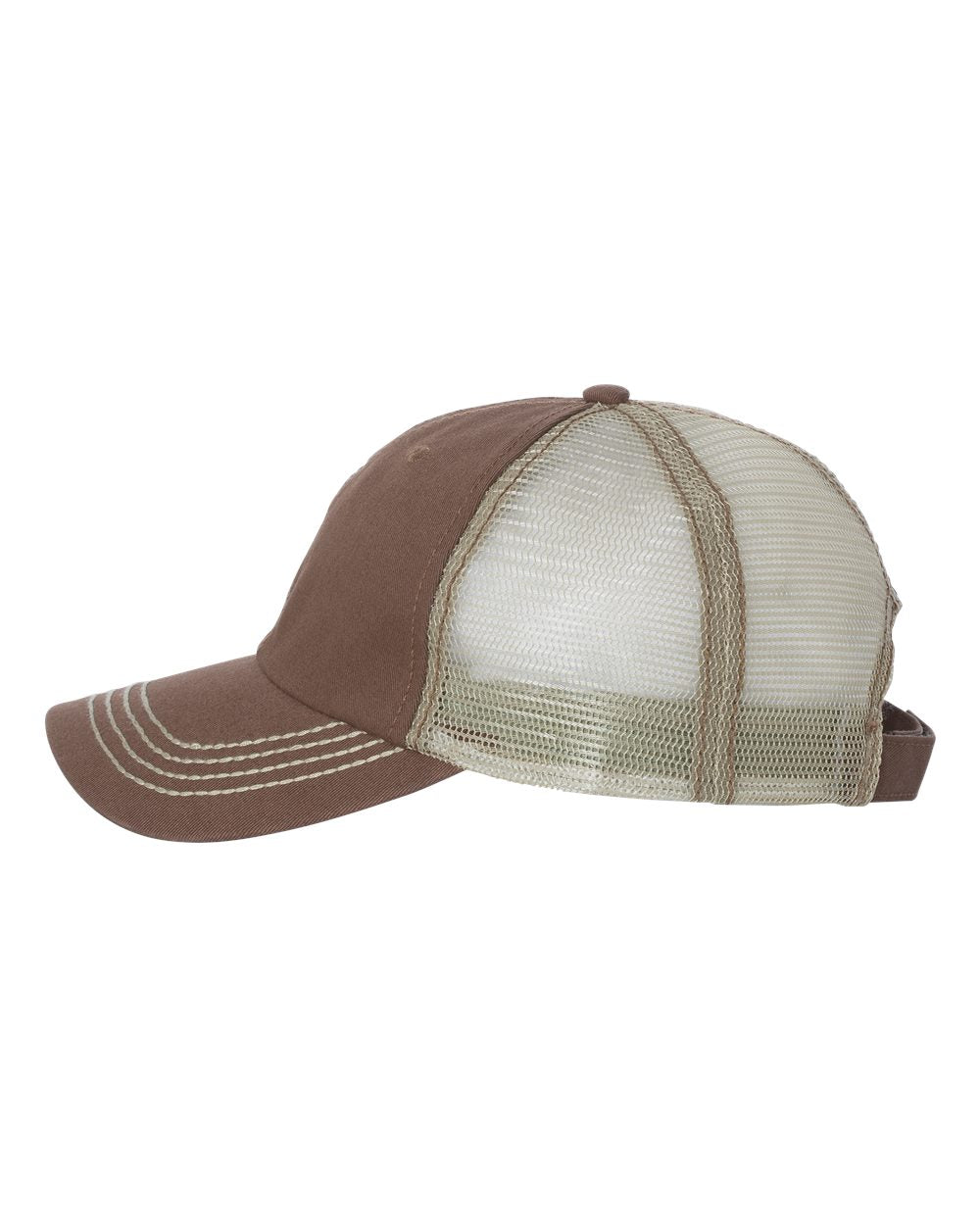 Mega Cap 6894 Washed Twill Trucker Cap