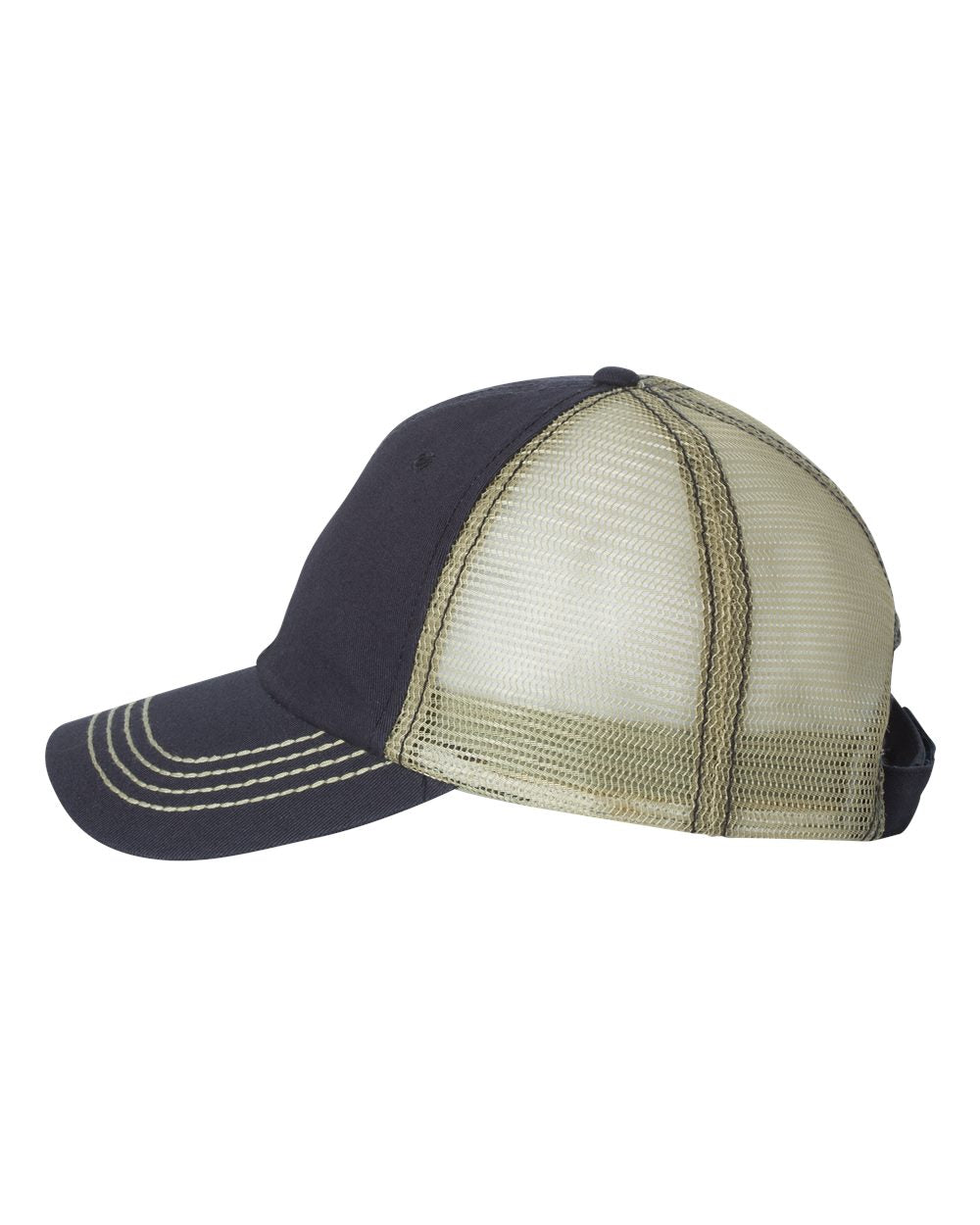 Mega Cap 6894 Washed Twill Trucker Cap