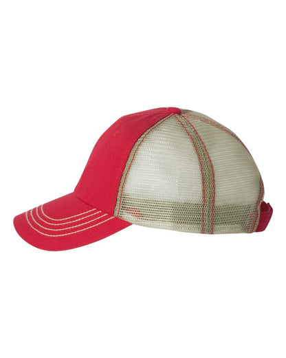 Mega Cap 6894 Washed Twill Trucker Cap