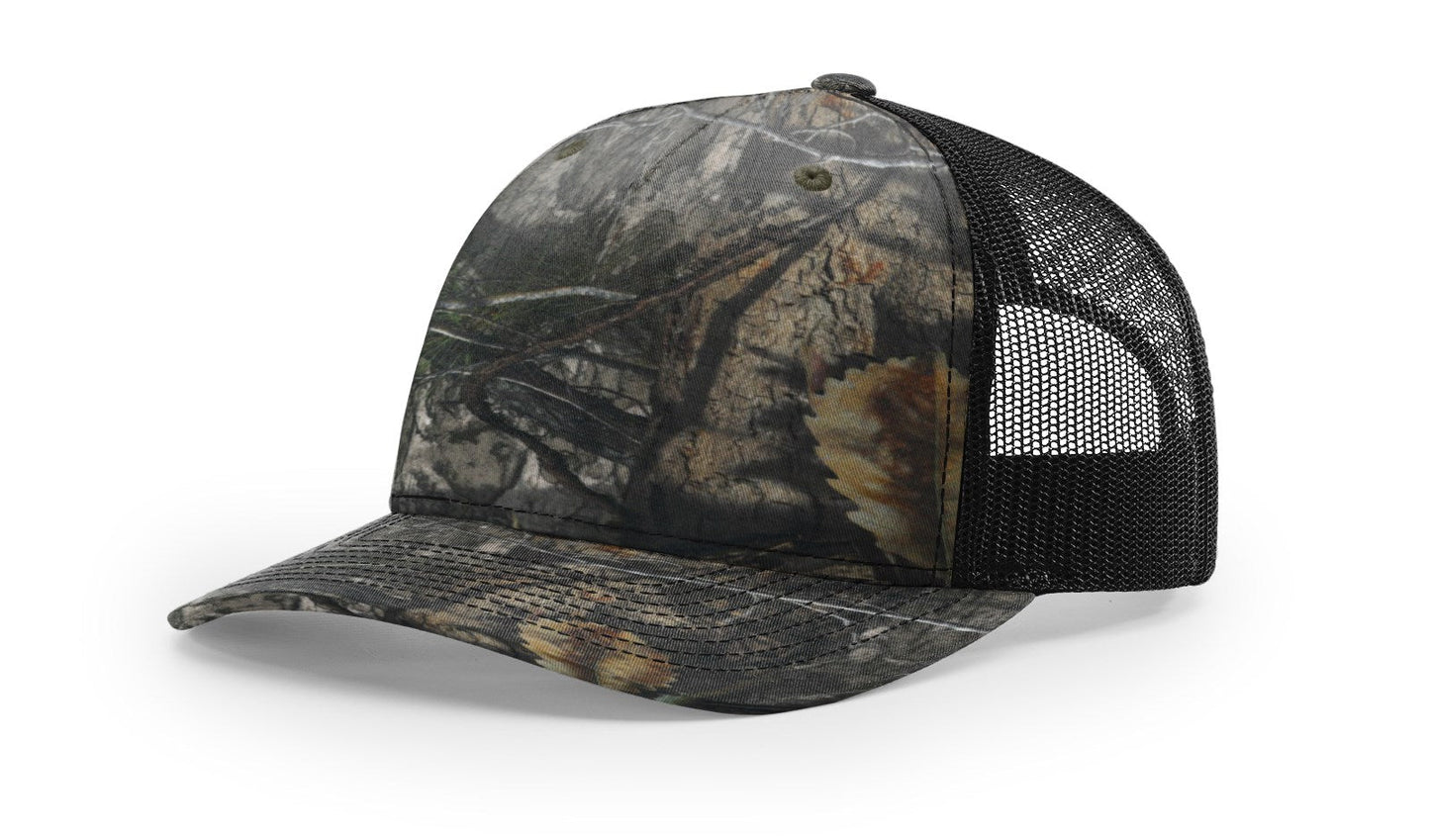 Richardson 112PFP Printed Five Panel Trucker Hat Camo Hat