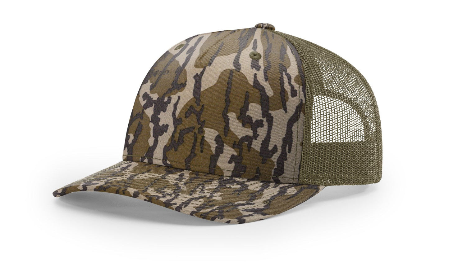 Richardson 112PFP Printed Five Panel Trucker Hat Camo Hat