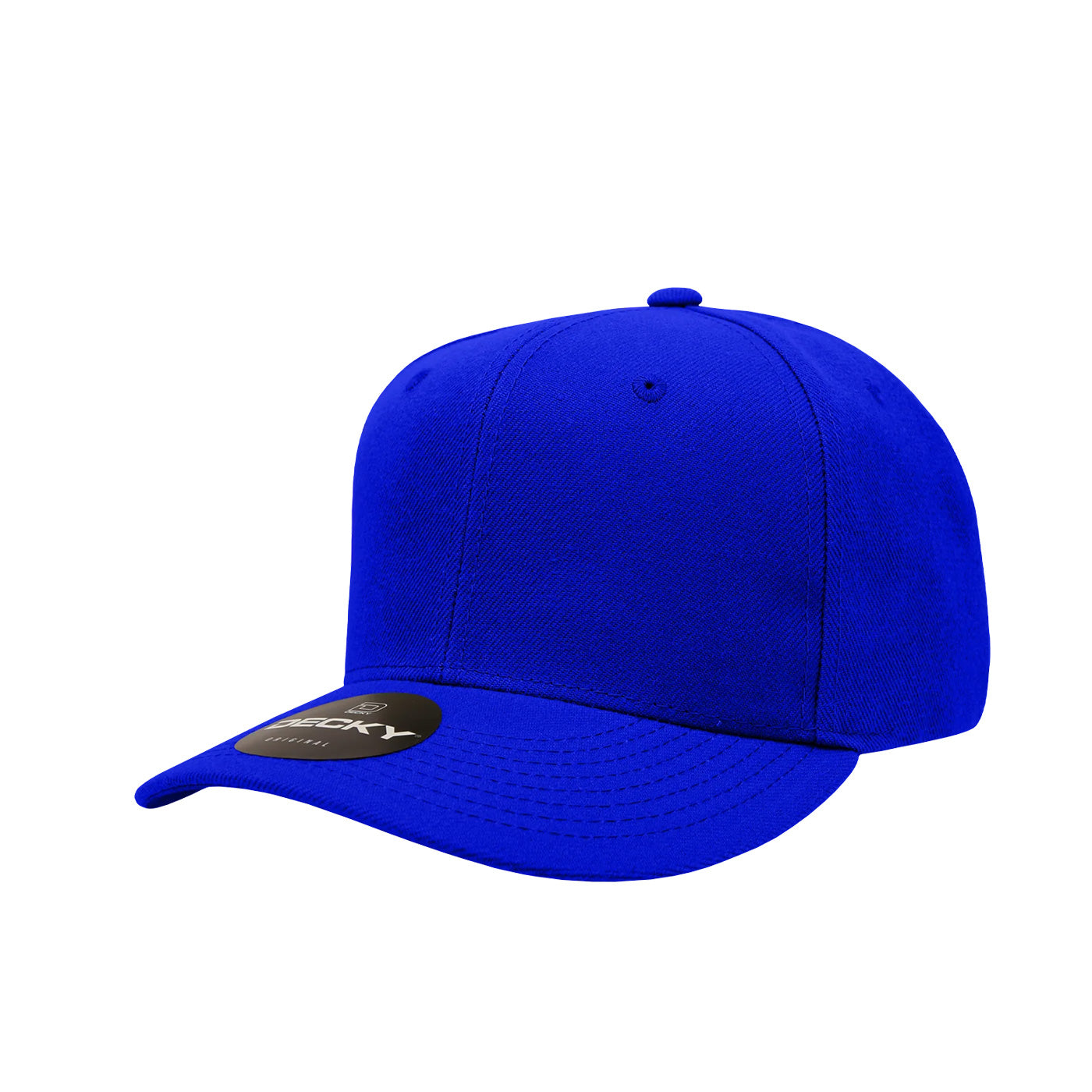 Decky 1015 Mid Profile Snapback Hats 6 Panel Baseball Caps Curved Bill Blank