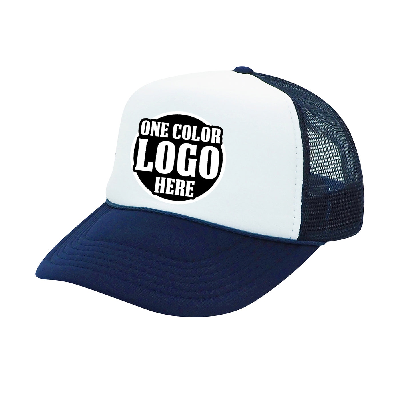 Custom Printed Nissun 5 Panel Foam Trucker Hat Mesh Back Cap - SSC, SPC