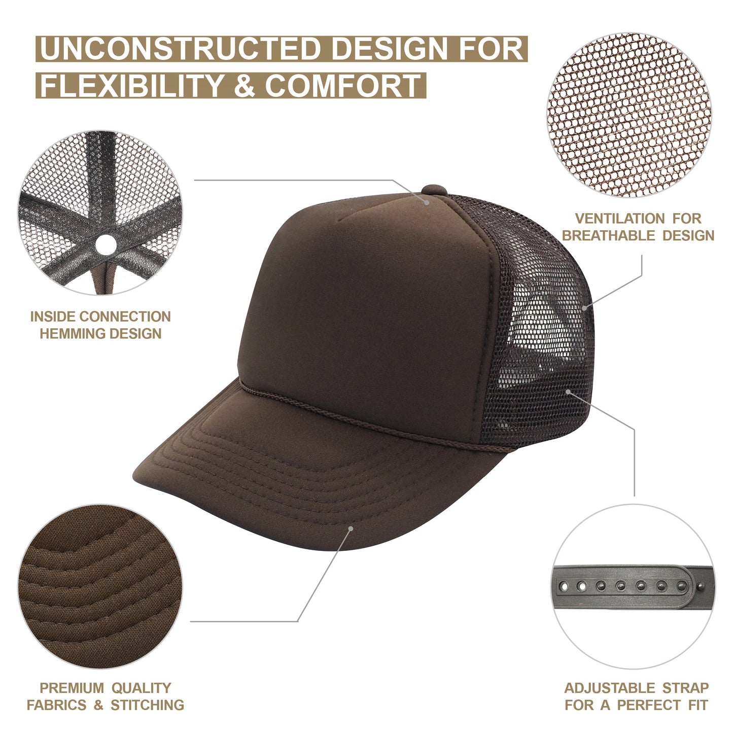 Nissun Summer Mesh Cap Trucker Hat - SSC