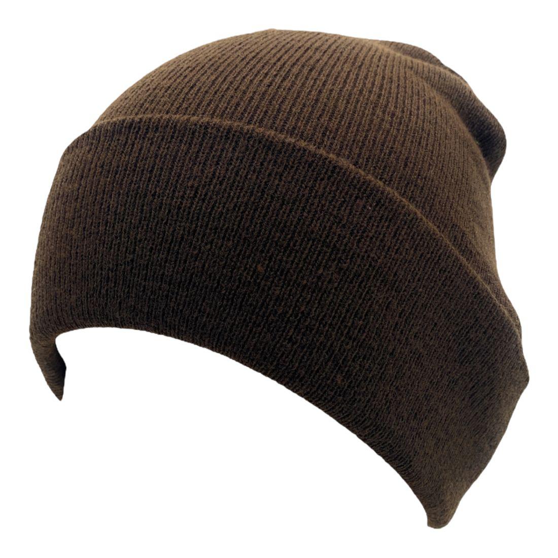 Beanies Caps Toboggan Cuffed Soft Knit in Bulk Multi-Color Plain Blank Wholesale Lot