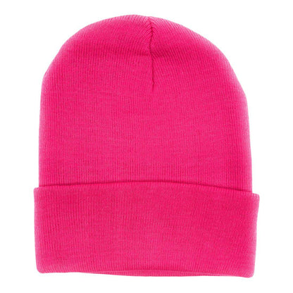 Beanies Caps Toboggan Cuffed Soft Knit in Bulk Multi-Color Plain Blank Wholesale Lot