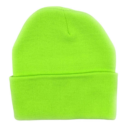 Beanies Caps Toboggan Cuffed Soft Knit in Bulk Multi-Color Plain Blank Wholesale Lot