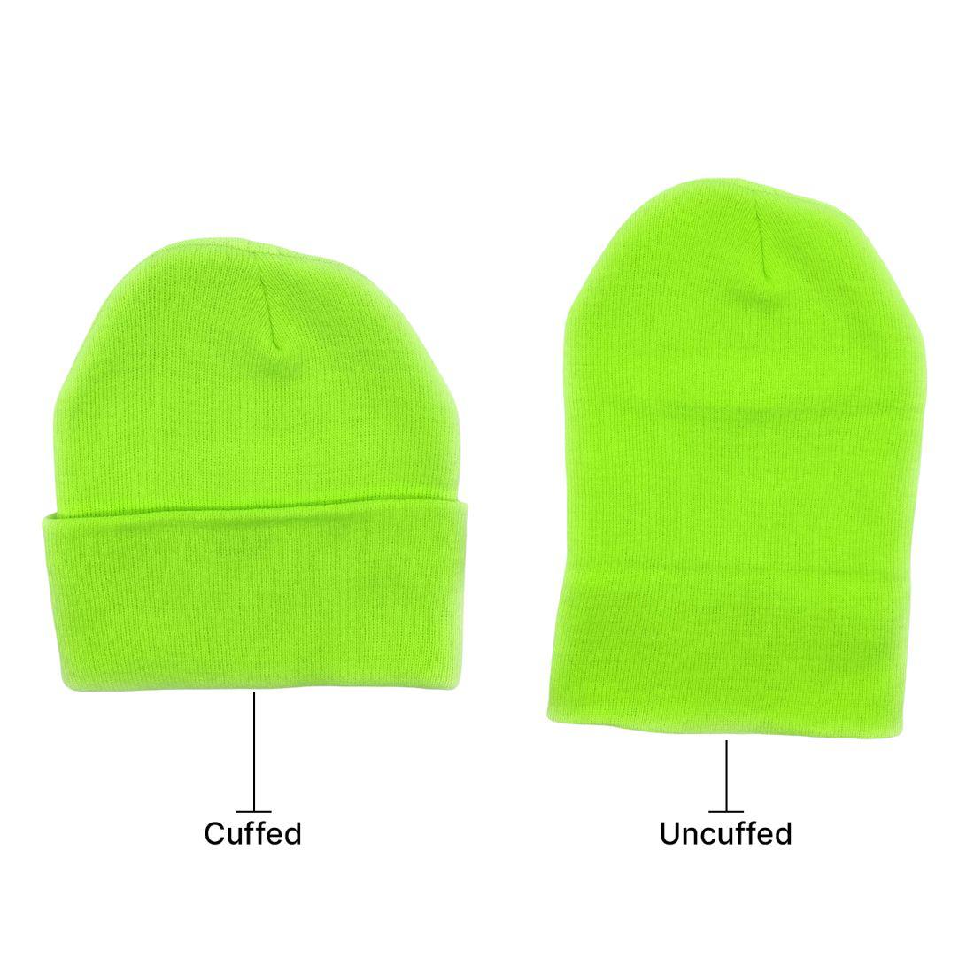 Beanies Caps Toboggan Cuffed Soft Knit in Bulk Multi-Color Plain Blank Wholesale Lot