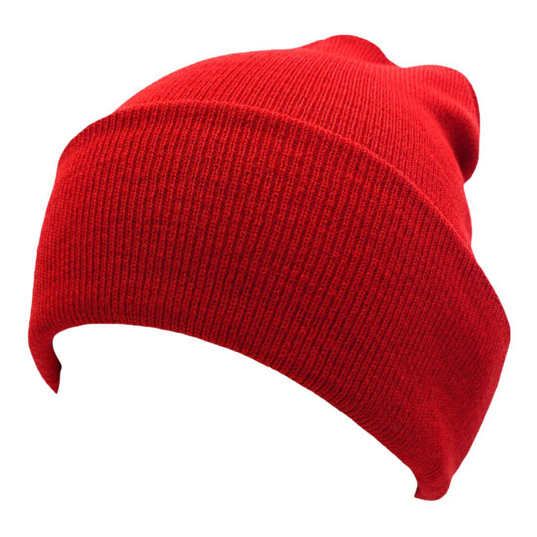 Beanies Caps Toboggan Cuffed Soft Knit in Bulk Multi-Color Plain Blank Wholesale Lot