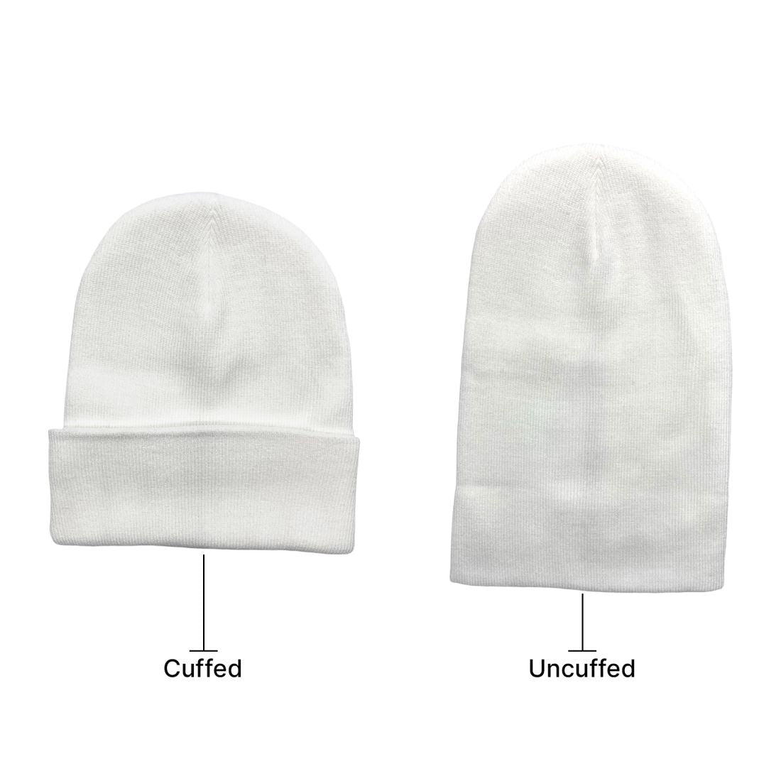 Beanies Caps Toboggan Cuffed Soft Knit in Bulk Multi-Color Plain Blank Wholesale Lot