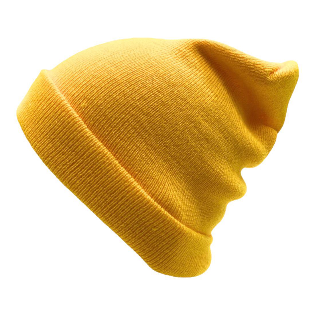 Beanies Caps Toboggan Cuffed Soft Knit in Bulk Multi-Color Plain Blank Wholesale Lot