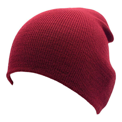 Beanies Caps Toboggan Short Uncuffed Soft Knit in Bulk Multi-Color Plain Blank Wholesale Lot