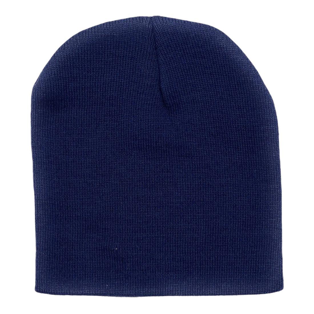 Beanies Caps Toboggan Short Uncuffed Soft Knit in Bulk Multi-Color Plain Blank Wholesale Lot