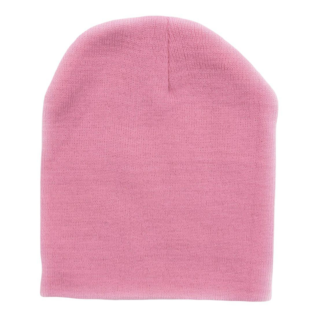 Beanies Caps Toboggan Short Uncuffed Soft Knit in Bulk Multi-Color Plain Blank Wholesale Lot