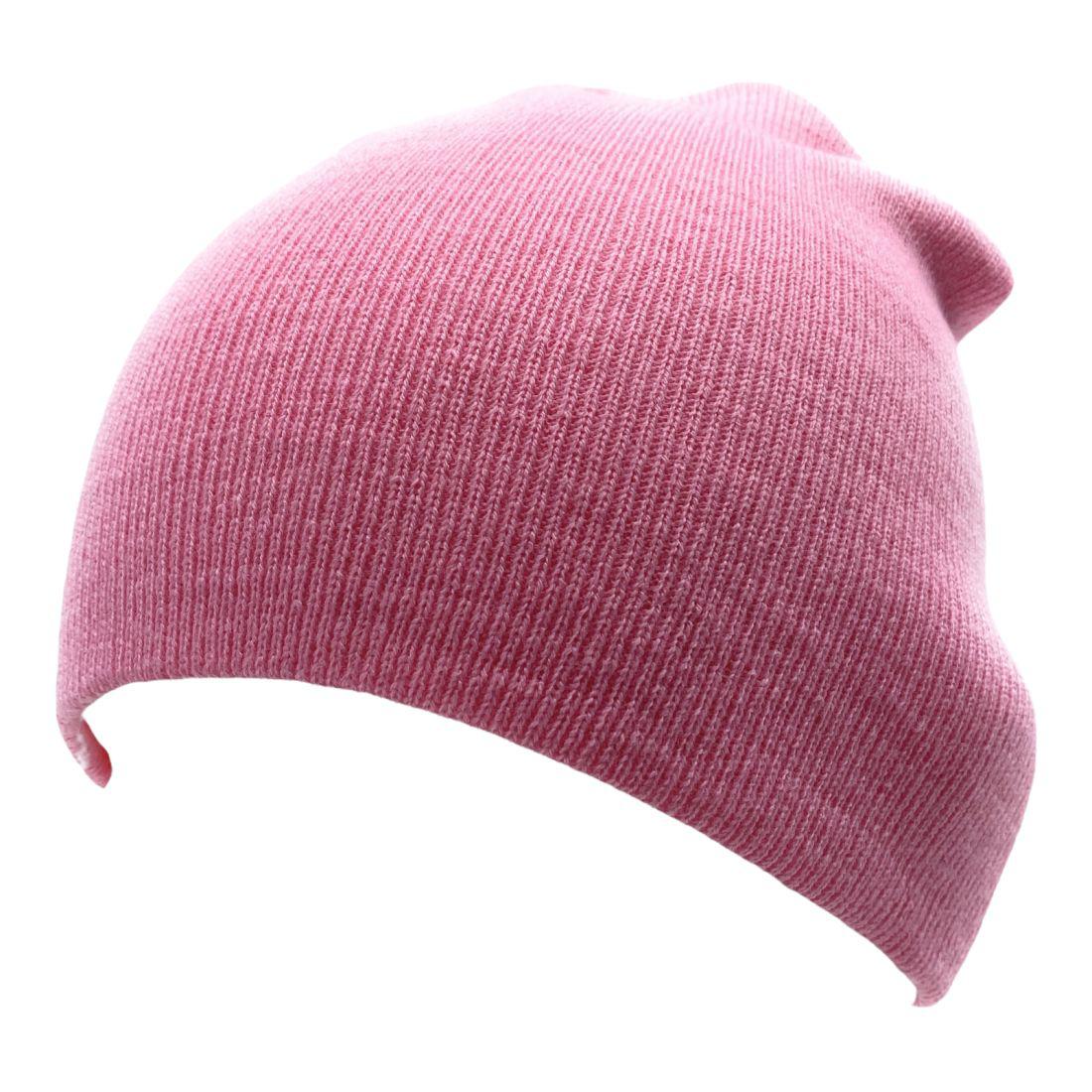 Beanies Caps Toboggan Short Uncuffed Soft Knit in Bulk Multi-Color Plain Blank Wholesale Lot