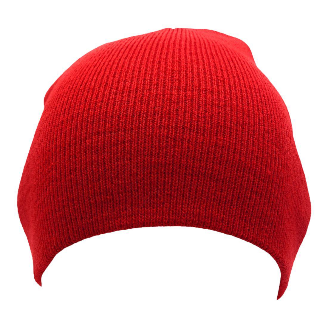 Beanies Caps Toboggan Short Uncuffed Soft Knit in Bulk Multi-Color Plain Blank Wholesale Lot