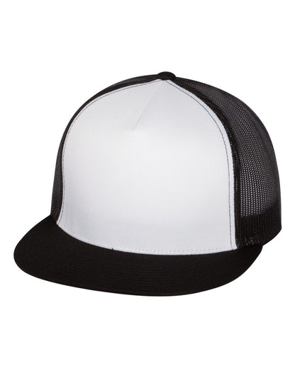 YP Classics, Yupoong 6006 Flat Bill Trucker Cap - 6006