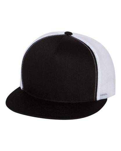 YP Classics, Yupoong 6006 Flat Bill Trucker Cap - 6006