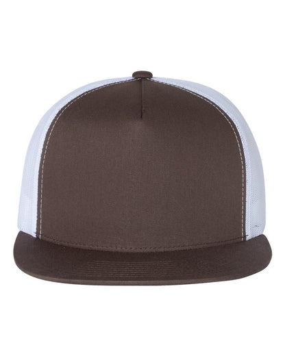 YP Classics, Yupoong 6006 Flat Bill Trucker Cap - 6006