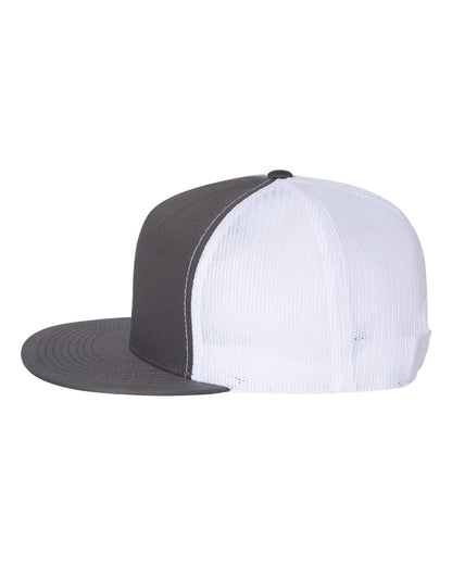 YP Classics, Yupoong 6006 Flat Bill Trucker Cap - 6006