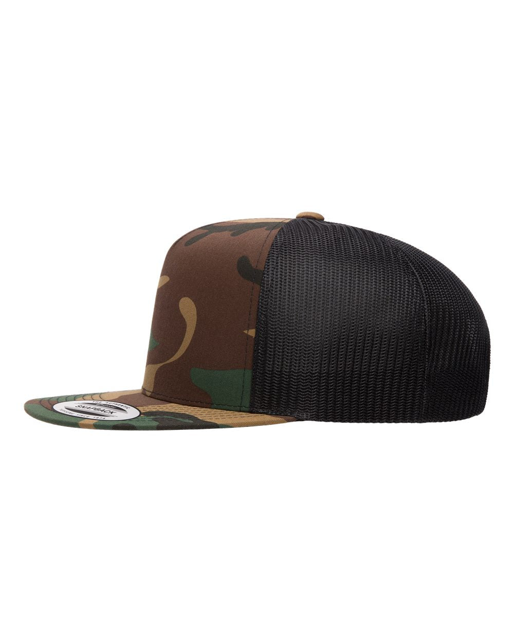 YP Classics, Yupoong 6006 Flat Bill Trucker Cap - 6006