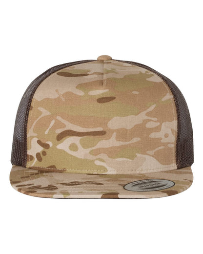 YP Classics, Yupoong 6006 Flat Bill Trucker Cap - 6006