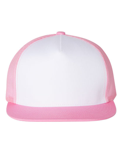 YP Classics, Yupoong 6006 Flat Bill Trucker Cap - 6006