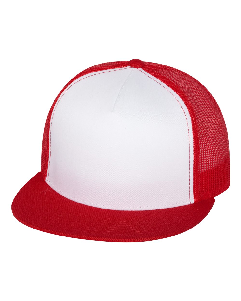 YP Classics, Yupoong 6006 Flat Bill Trucker Cap - 6006