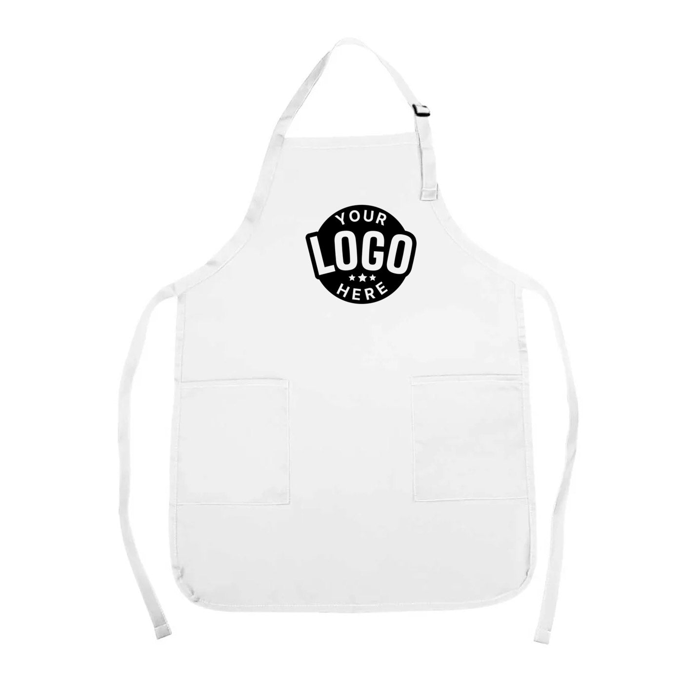 Custom Printed Nissun Poly-Cotton Apron with 2 Pockets APN1302