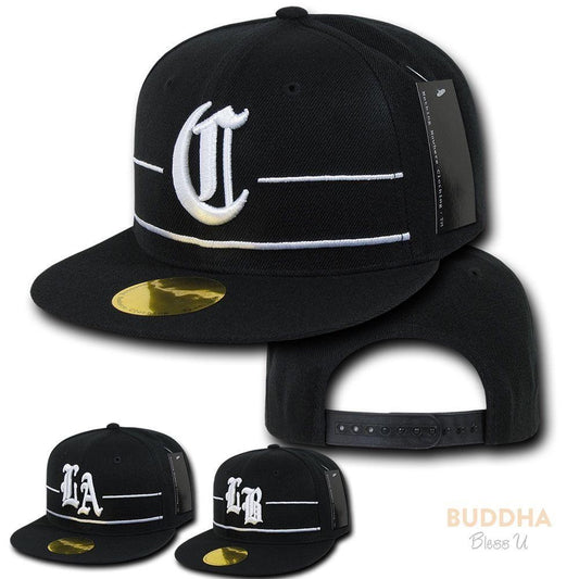 1 Dozen Acrylic Flip Side City Logo 6 Panel Retro Flat Bill Caps Hats Wholesale Bulk-Casaba Shop - Arclight Wholesale