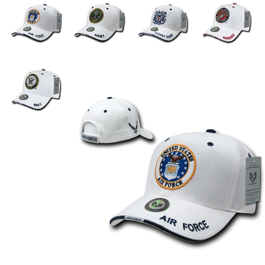 1 Dozen Air Force Marines Navy Army Coast Guard Sandwich Ball Hats Caps Wholesale Lots-Casaba Shop - Arclight Wholesale