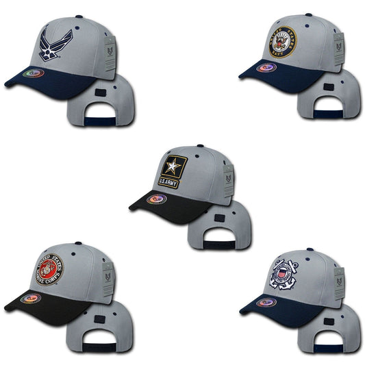 1 Dozen Air Force Navy Coast Guard Army Marines Workout Baseball Hats Caps Wholesale Lots-Casaba Shop - Arclight Wholesale