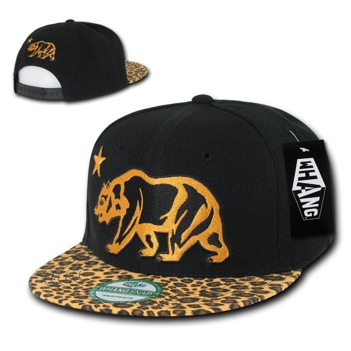 1 Dozen Animal Leopard Snake Skin Cali Republic Bear Snapback Hats Wholesale Bulk-Casaba Shop