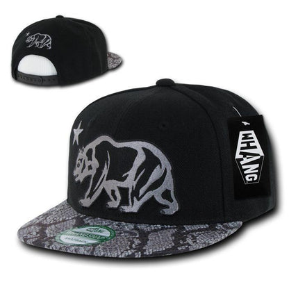 1 Dozen Animal Leopard Snake Skin Cali Republic Bear Snapback Hats Wholesale Bulk-Casaba Shop