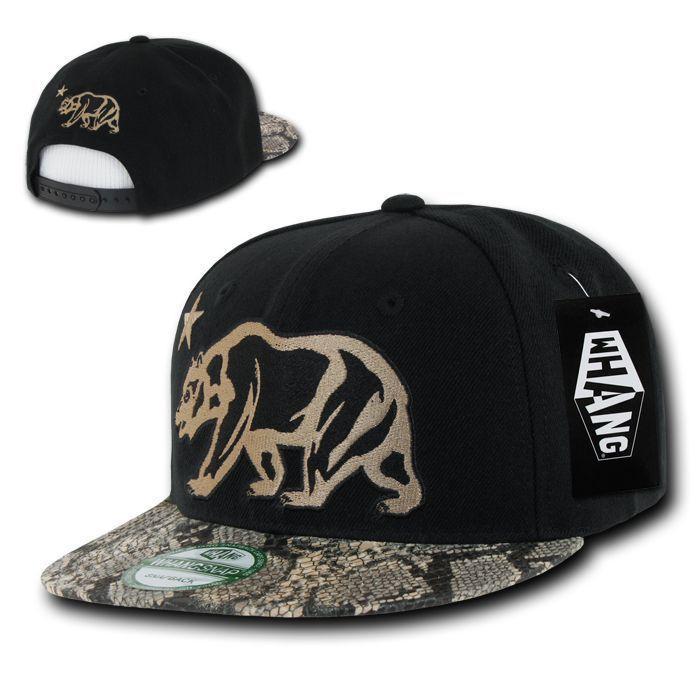 1 Dozen Animal Leopard Snake Skin Cali Republic Bear Snapback Hats Wholesale Bulk-Casaba Shop