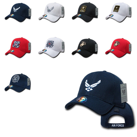 1 Dozen Army Air Force Navy Marines Coastguard Mesh Baseball Hats Caps Wholesale Lots-Casaba Shop - Arclight Wholesale