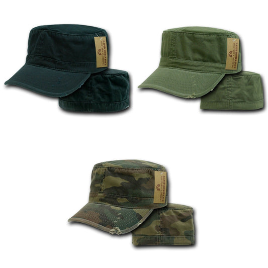1 Dozen Bdu Fatigue Distressed Cadet Patrol Military Fitted Caps Hats Wholesale Lots-Casaba Shop - Arclight Wholesale