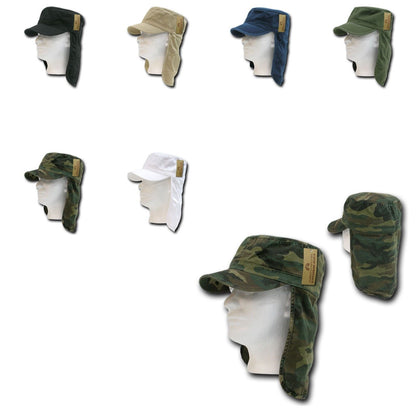 1 Dozen Bdu Foreign Legion Flap Flat Military Fishing Caps Cap Hats Wholesale Lots!-Casaba Shop