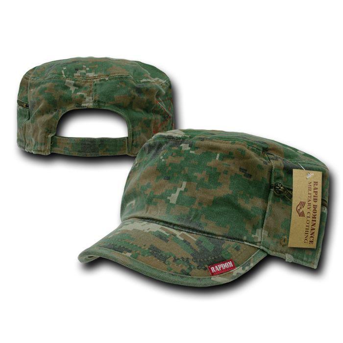 1 Dozen Bdu Patrol Fatigue Cadet Military Zipper Camo Caps Hats Wholesale Lots!-Casaba Shop