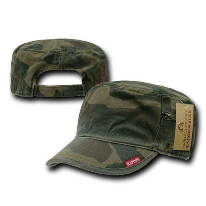 1 Dozen Bdu Patrol Fatigue Cadet Military Zipper Camo Caps Hats Wholesale Lots!-Casaba Shop