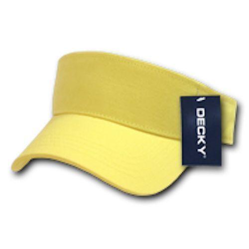 1 Dozen Blank Decky Golf Sports Sun Summer Visors Cotton Wholesale Lots!-Casaba Shop