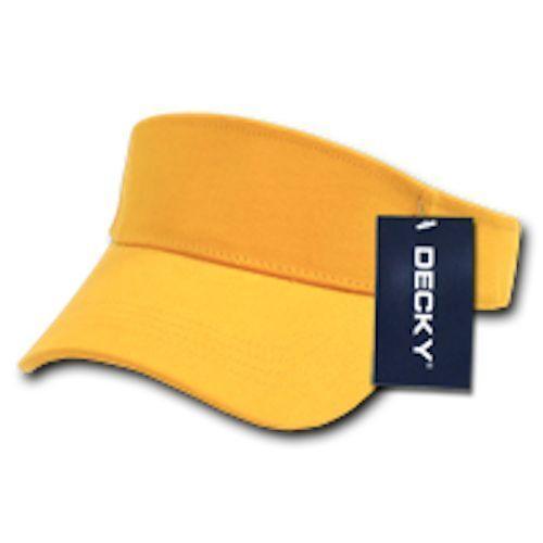 1 Dozen Blank Decky Golf Sports Sun Summer Visors Cotton Wholesale Lots!-Casaba Shop