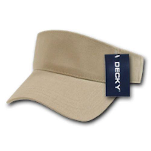 1 Dozen Blank Decky Golf Sports Sun Summer Visors Cotton Wholesale Lots!-Casaba Shop