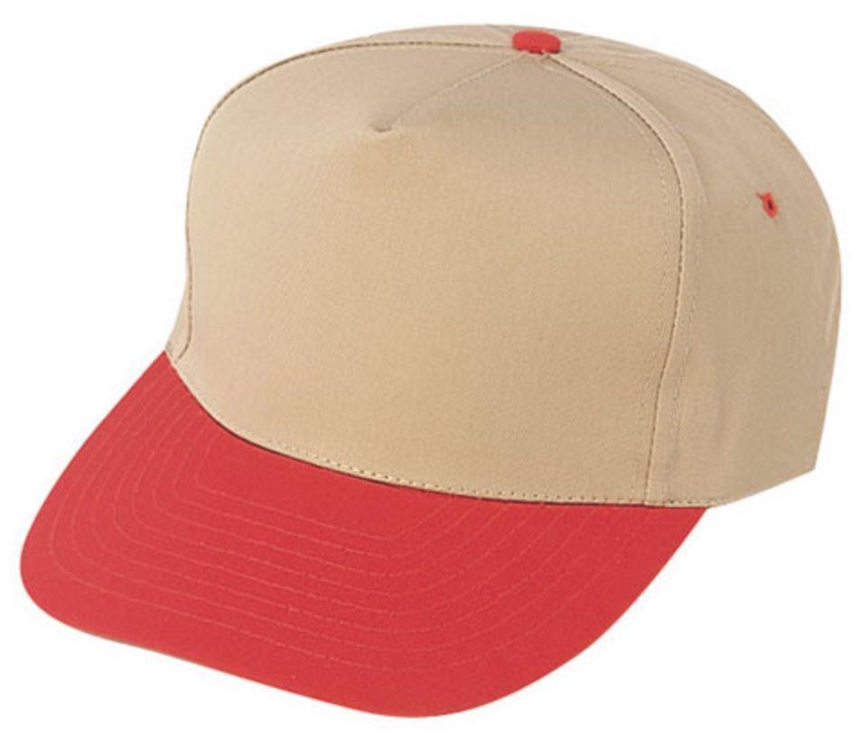 1 Dozen Blank Two Tone 5 Panel Baseball Cotton Twill Hats Caps Wholesale Lot Bulk-Casaba Shop