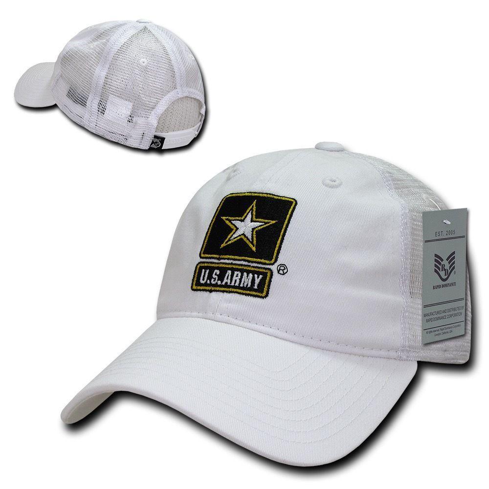 1 Dozen 6 Panel Relaxed Trucker Cotton Military Low Crown Caps Hats Wholesale Lots-Casaba Shop