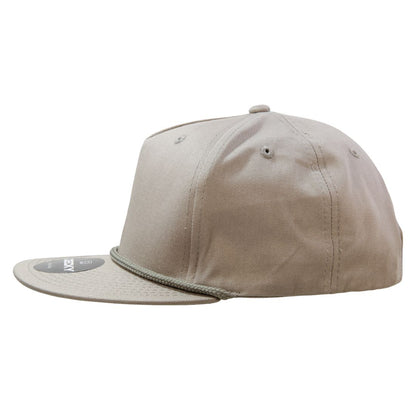 Decky 1041 5 Panel Snapback Hats High Profile Golf Caps with Rope Structured Wholesale